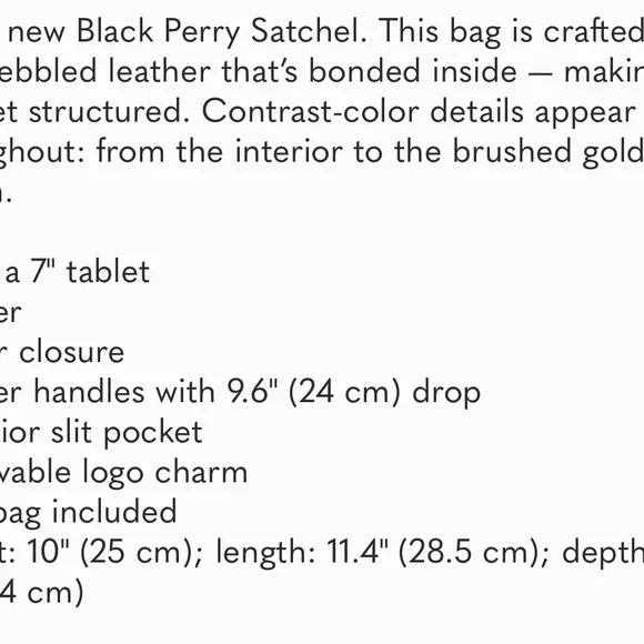 Tory Burch Perry Satchel Bag - Picture 11 of 11